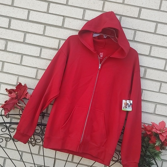 Hanes Other - Youth Hanes Red, Hooded Jacket -